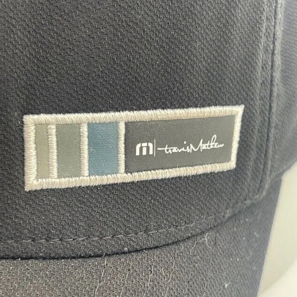 Travis Mathew Flexfit Hat Cap Fitted‎ Golf Casual Black L-XL